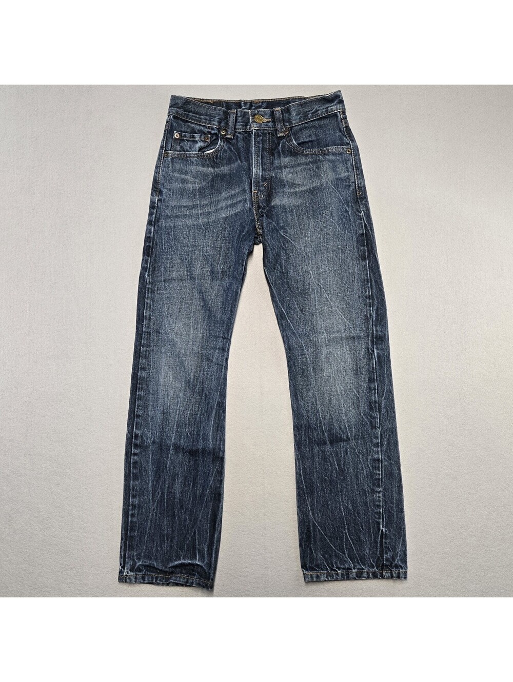 Levi's 514 Slim Straight Jean Girls Size 14 Dark Wash Cotton 2011